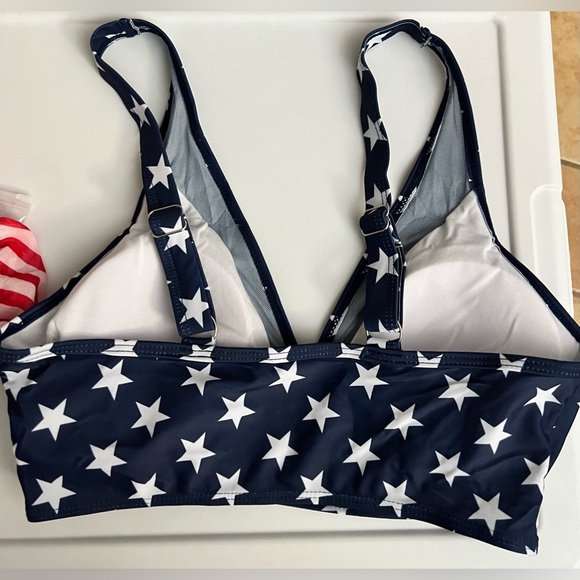 American Flag Patriotic Star Stripe Tankini Set - Picture 4 of 13